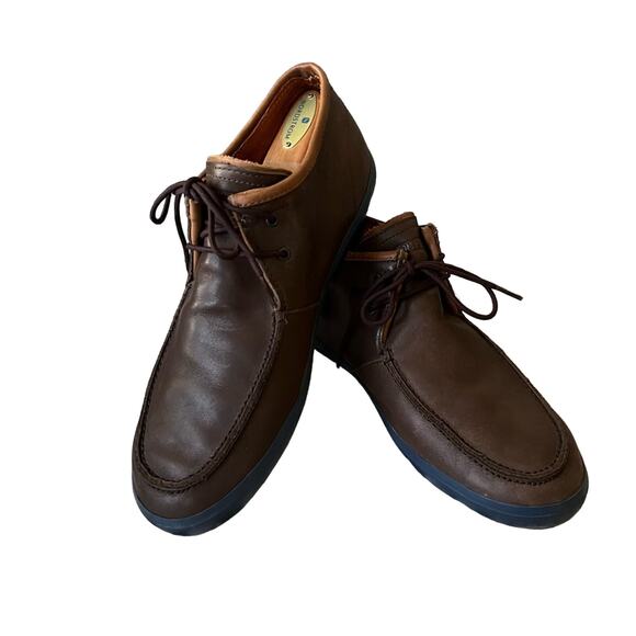 Olukai Men’s Brown Leather Oxford Boat Loafers Shoes 10 main image 8